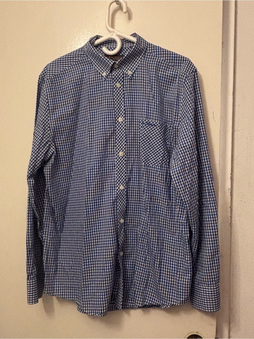 Ben Sherman Blue Gingham Button-Down Shirt